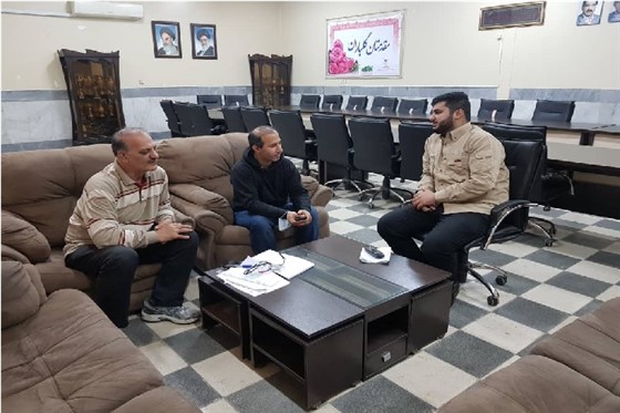 ساعتی و در محل سالن جلسات هیئت کشتی خوزستان :